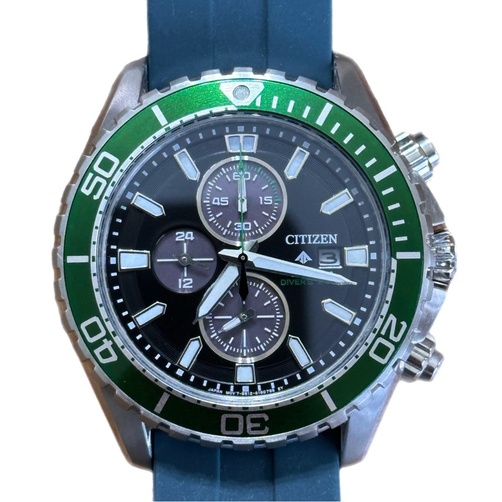 Citizen Eco-Drive Promaster 200M Dive Rubber Strap Mens Watch CA0715-03E - Picture 6 of 7